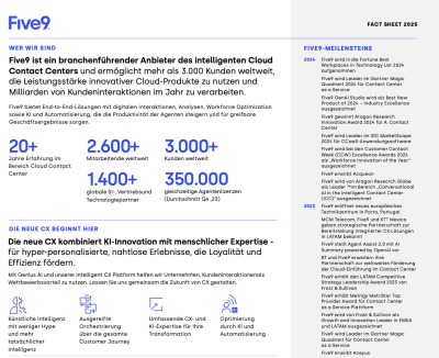 Screenshot of the Fact Sheet