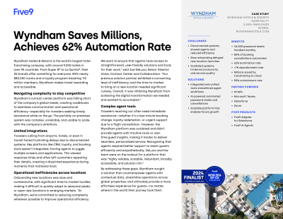 Wyndham case study screenshot